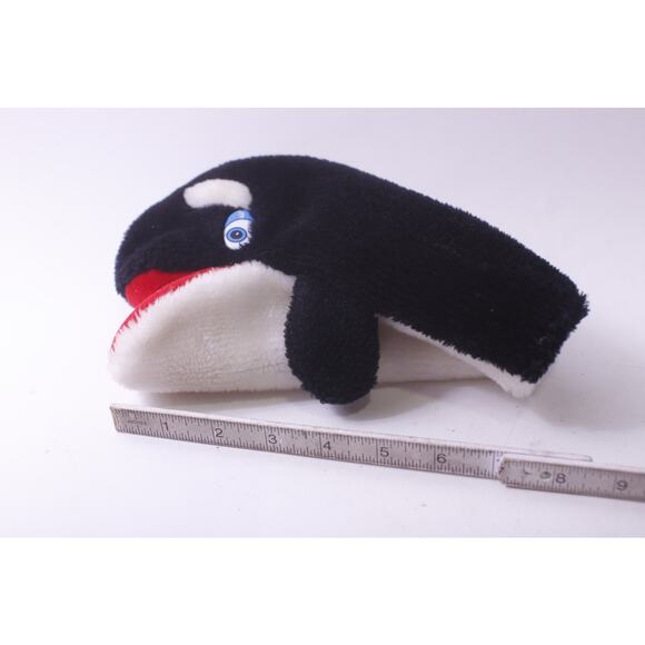 Sea World, Shamu, Killer Whale, Hand Puppet, Soft, Collectible, ~ 250809-WH 448 - Picture 4 of 4